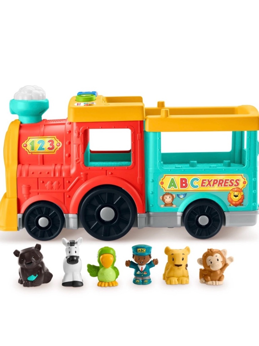 Fisher-Price Little People Big ABC Animal Train Toddler Learning Vehicle Playset